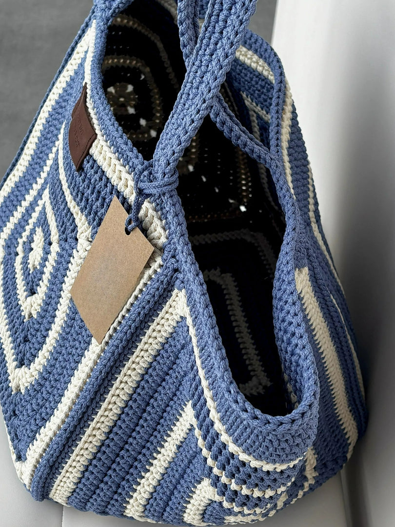 Classic Patchwork Carry Tote Crochet Pattern