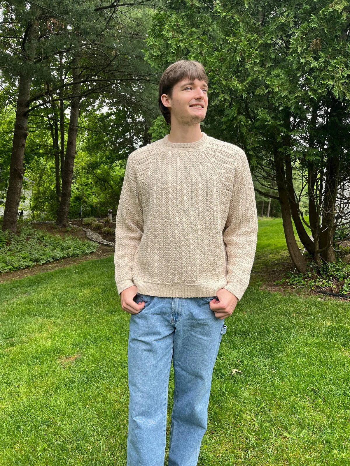 Modern Geometric Unisex Sweater Crochet Pattern