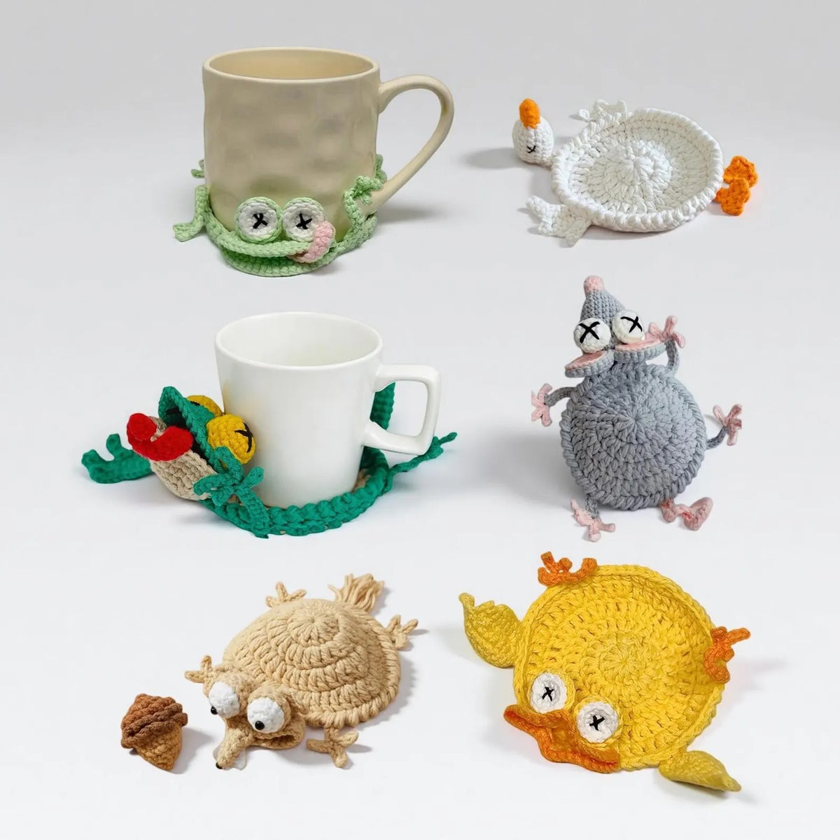 Fun Animal Popup Coasters Crochet Pattern Bundle