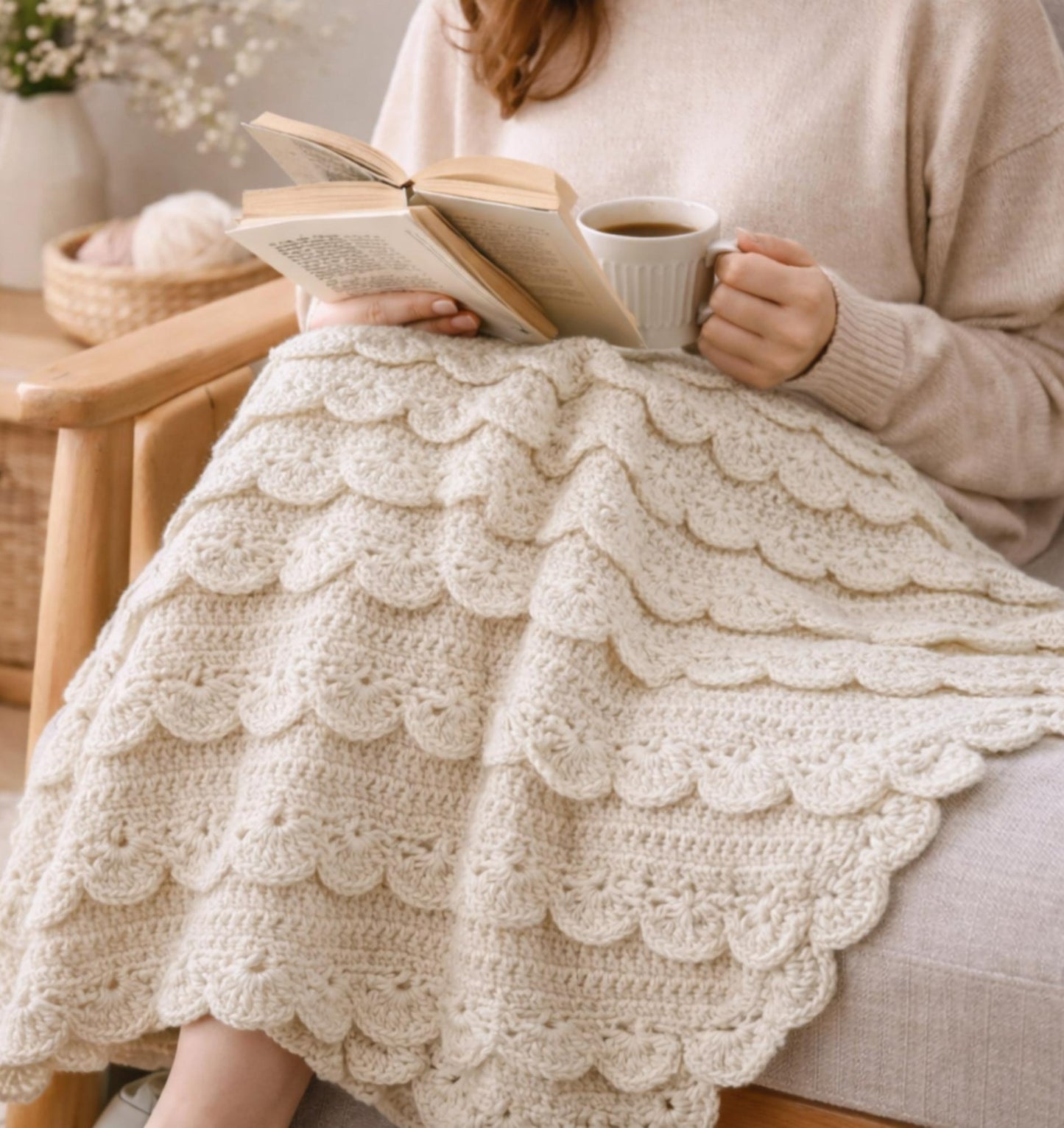 Scalelike Baby Blanket Crochet Pattern
