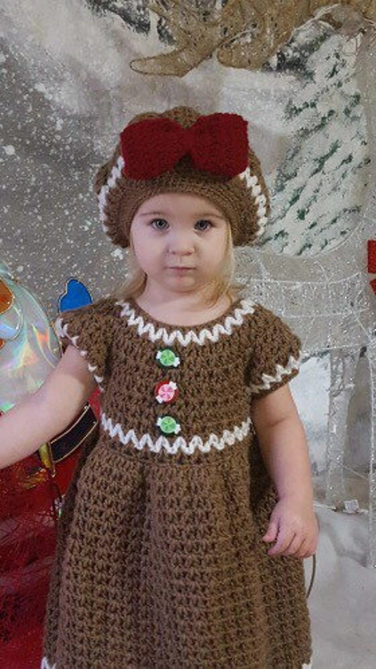 Festive Holiday Girl's Dress Crochet Pattern