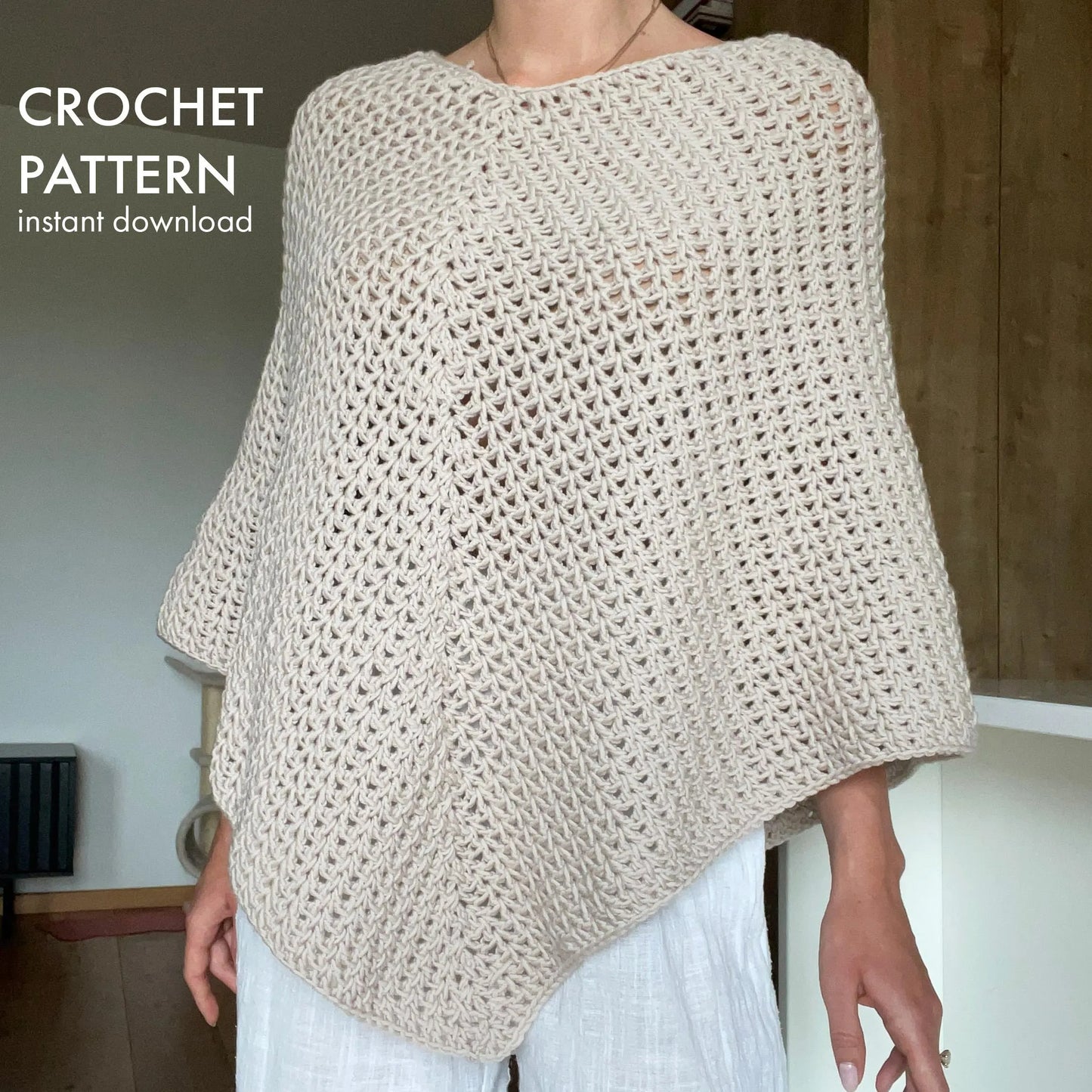 Cozy Draped Outer Layer Crochet Pattern