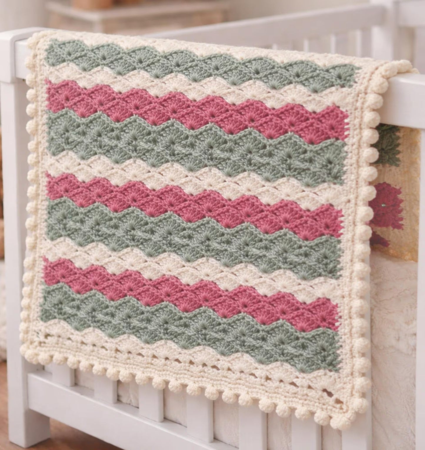 OmbreWave Baby Blanket Crochet Pattern