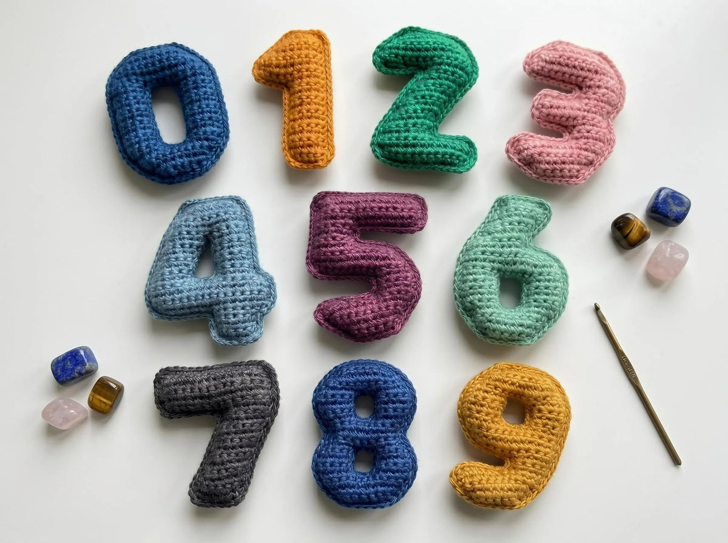 Counting Numbers 0–9 Crochet Pattern