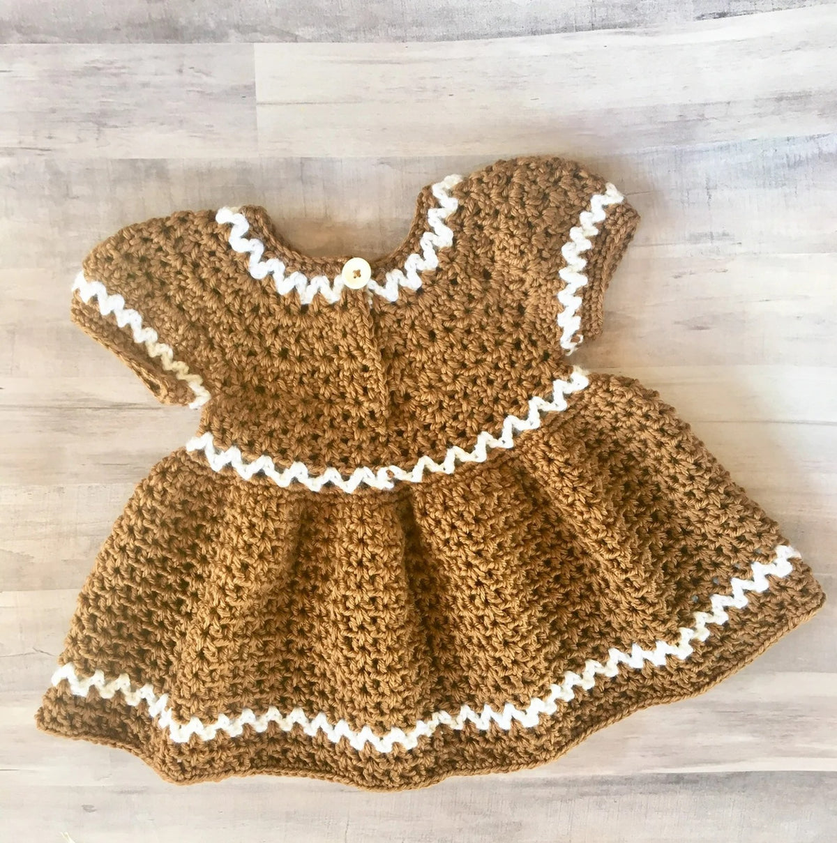 Festive Holiday Girl's Dress Crochet Pattern