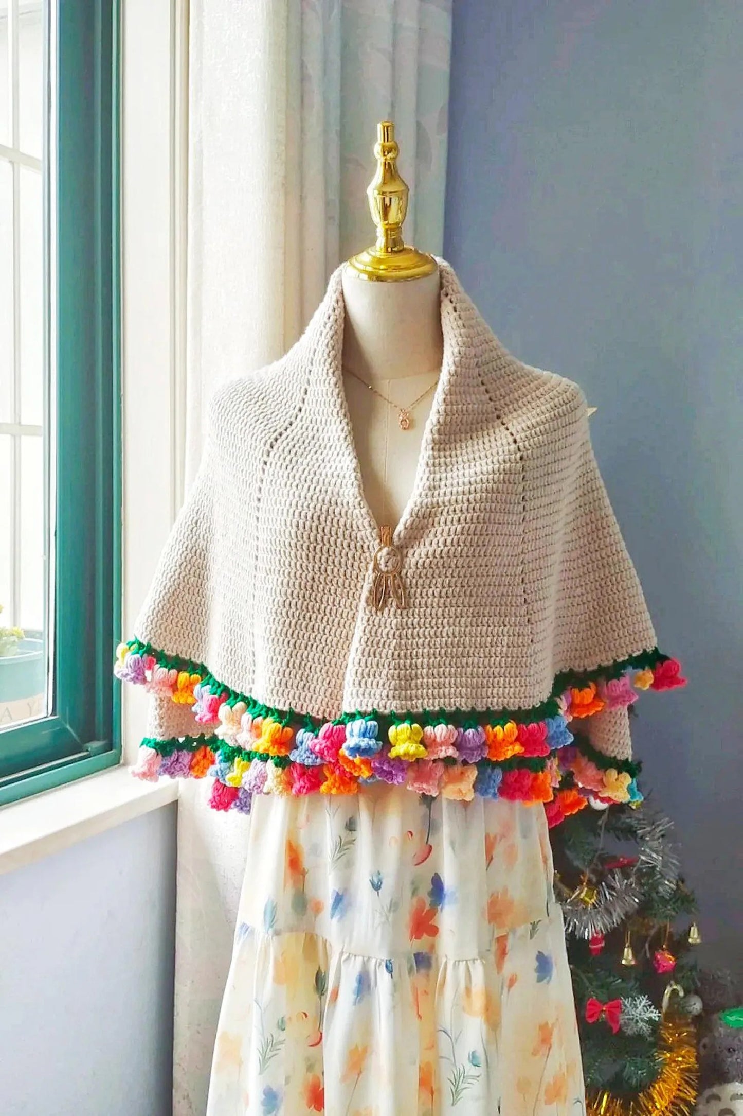 Trendy Garden Lily Decor Blanket Crochet Pattern