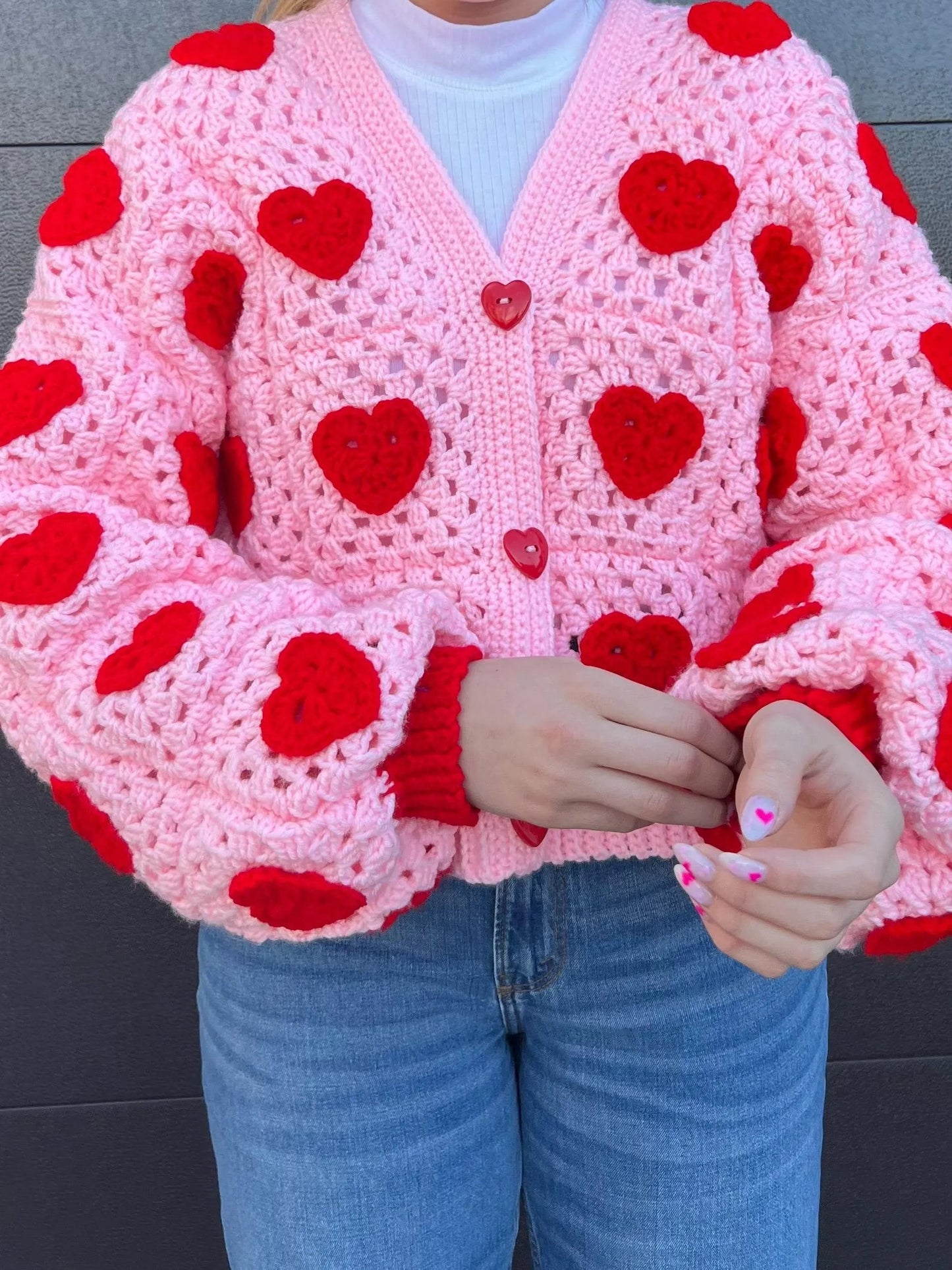 Patchwork Symbol Cardigan Advanced Crochet Pattern