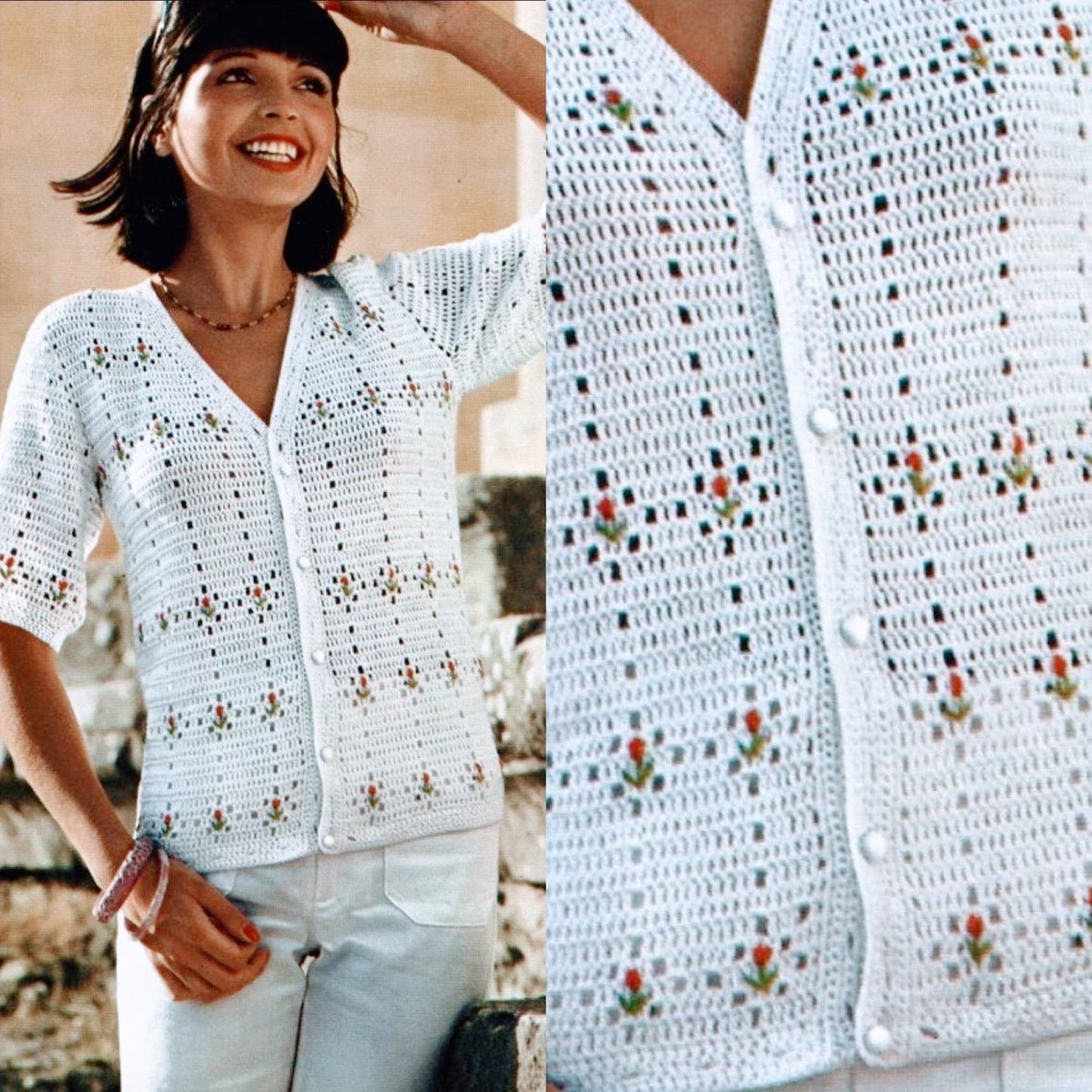 Little Rosebud Cute Top Crochet Pattern