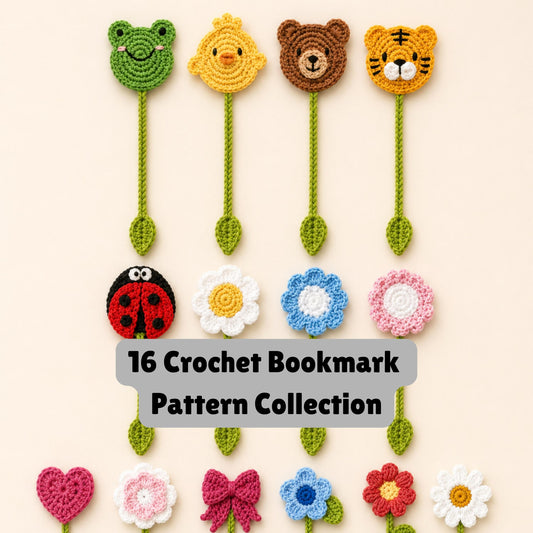 Nature Friends Reading Marker Crochet Pattern