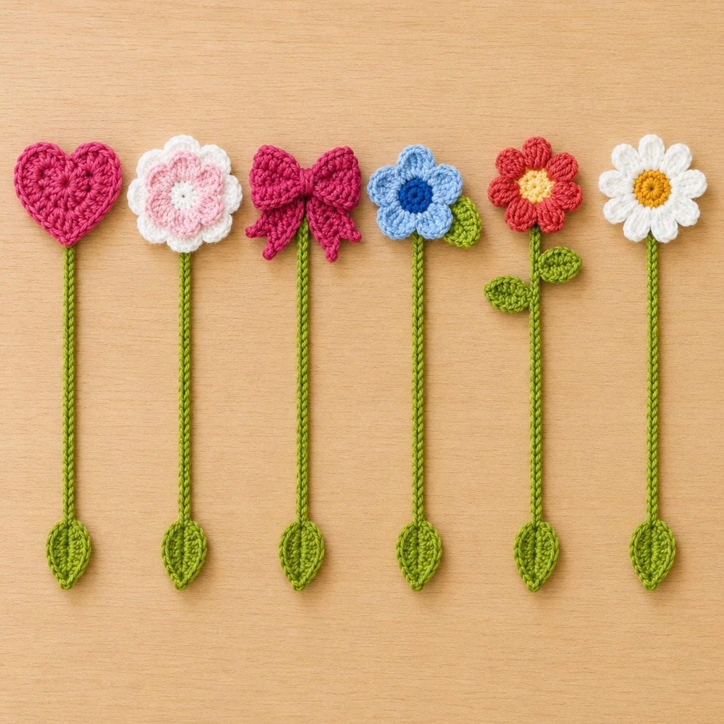 Nature Friends Reading Marker Crochet Pattern
