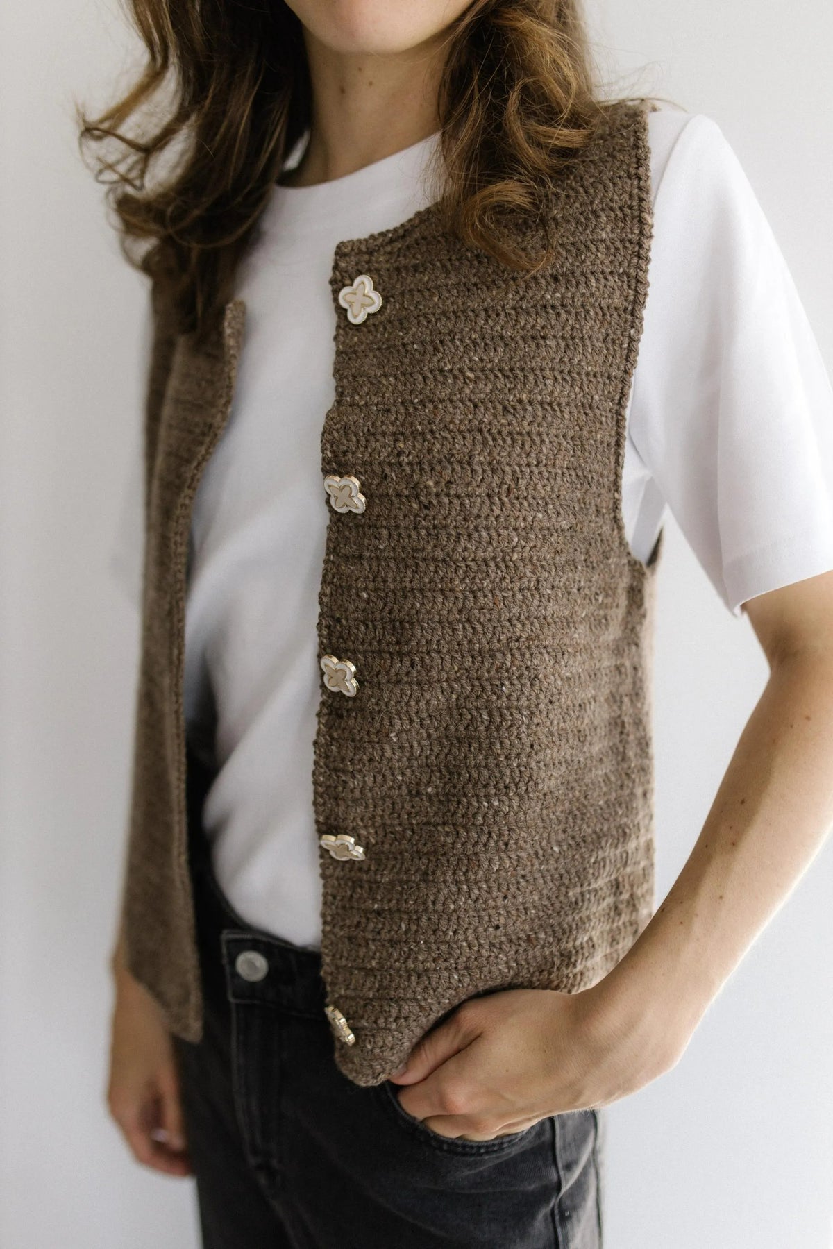 Bohemian Button-Front Layer Crochet Pattern