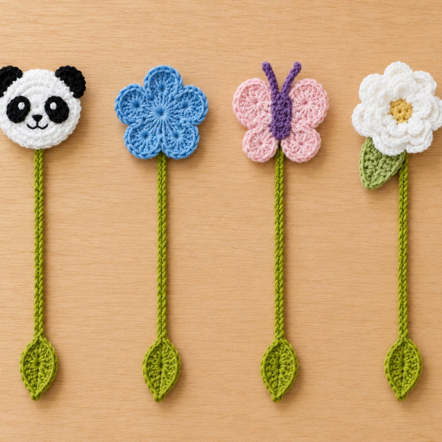 Nature Friends Reading Marker Crochet Pattern