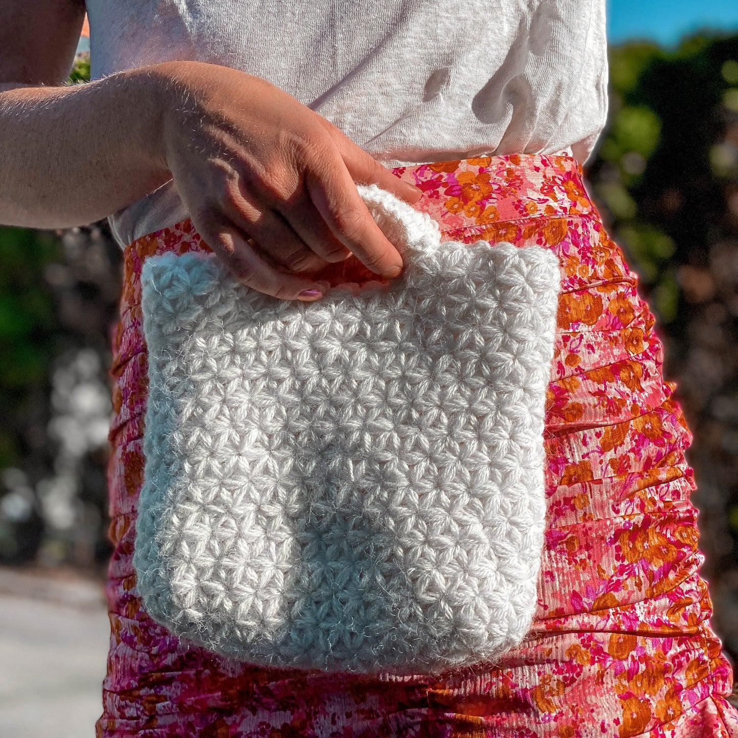 Textured Mini Pocket Bag Easy Crochet Pattern