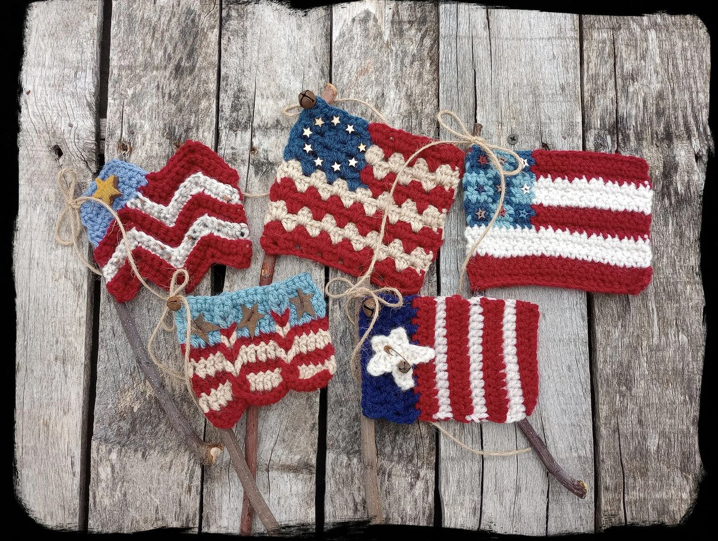 Patriotic Flags Crochet Pattern
