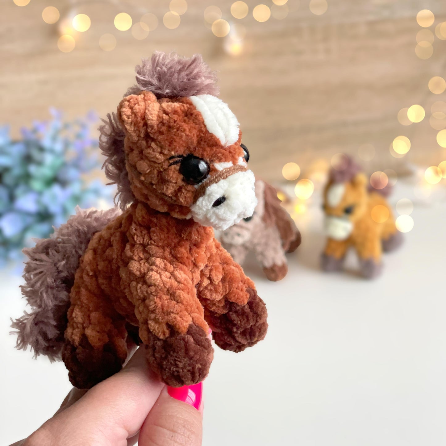 Tiny Prairie Pony Amigurumi Crochet Pattern