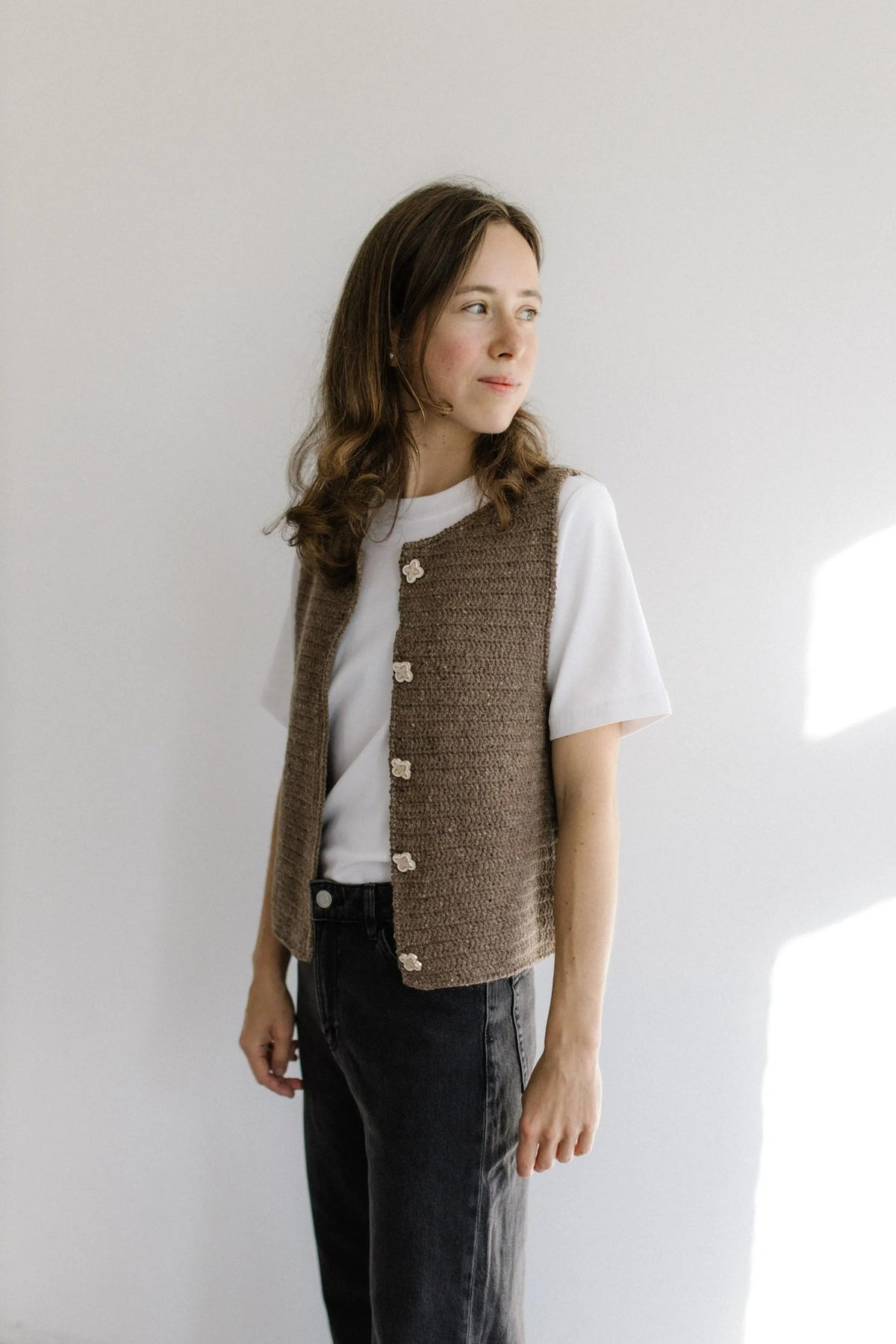Bohemian Button-Front Layer Crochet Pattern