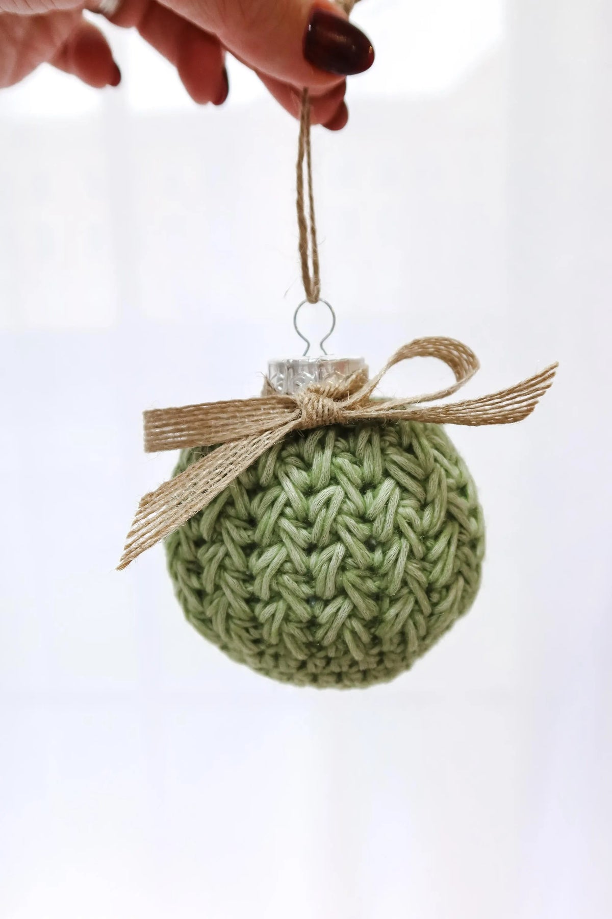 Textured Festive Bauble Crochet Pattern