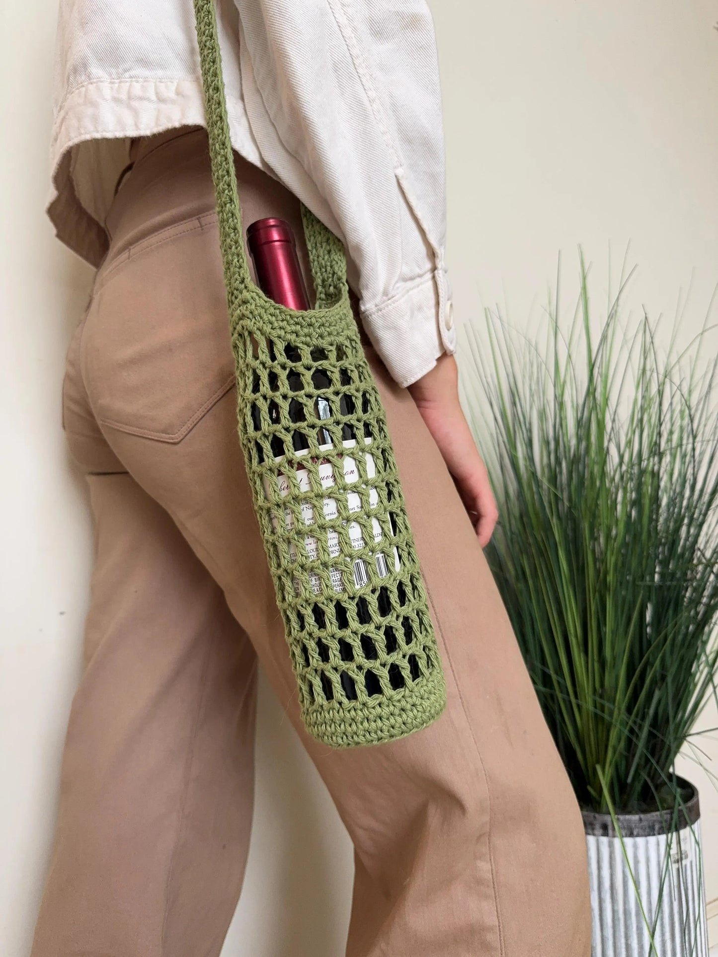 Bottle Bag Holder Crochet Pattern