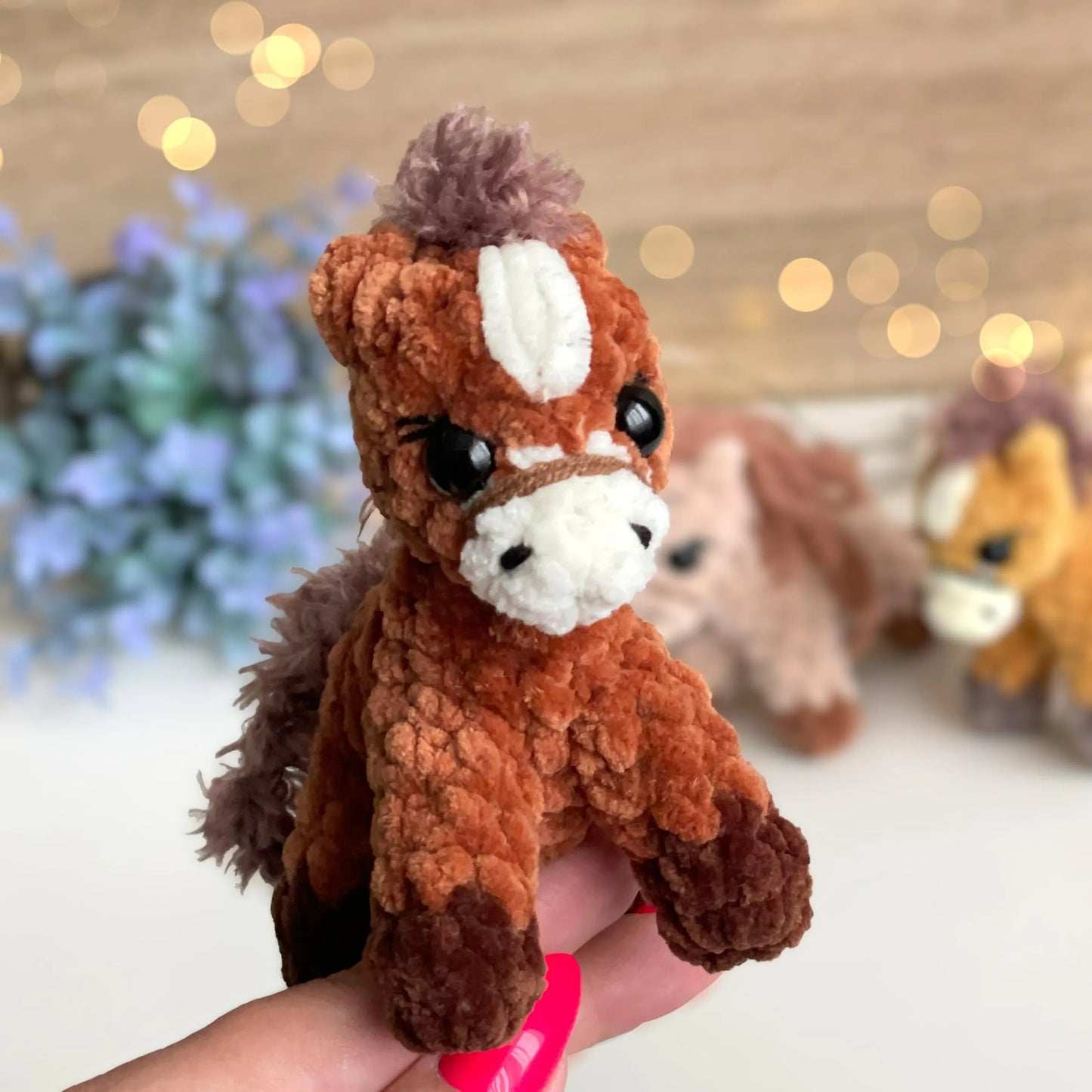 Tiny Prairie Pony Amigurumi Crochet Pattern