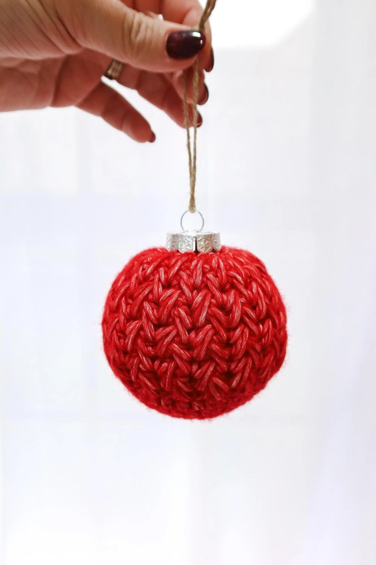 Textured Festive Bauble Crochet Pattern