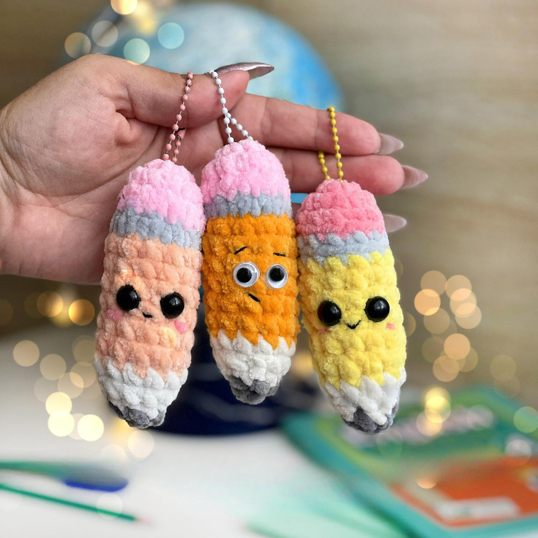 Classroom Essentials Keyring Crochet Pattern
