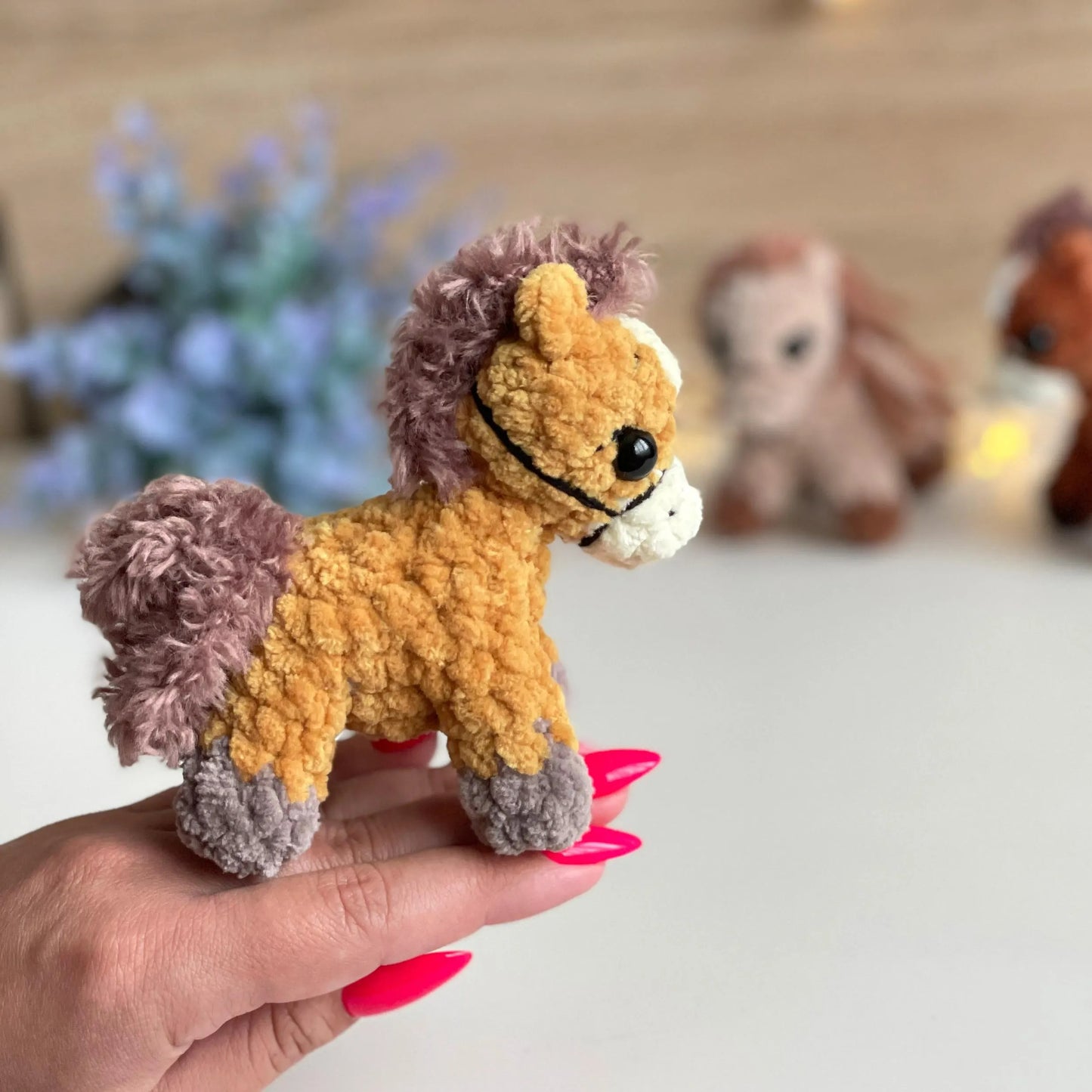 Tiny Prairie Pony Amigurumi Crochet Pattern