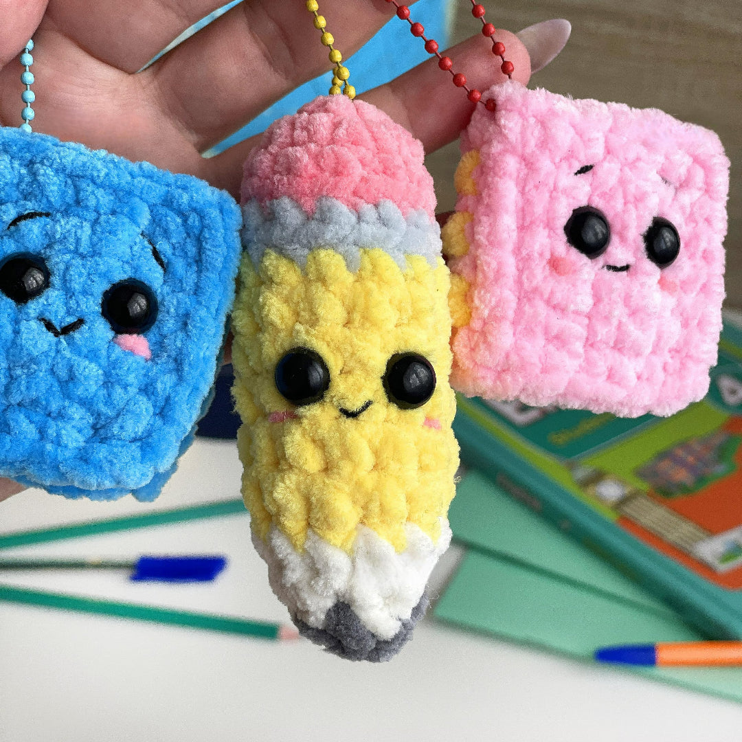 Classroom Essentials Keyring Crochet Pattern