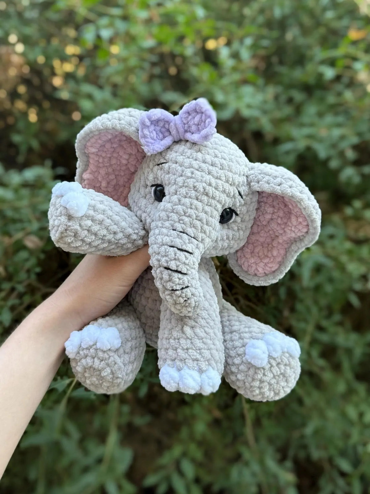 Gentle Safari Elephant Amigurumi Crochet Pattern