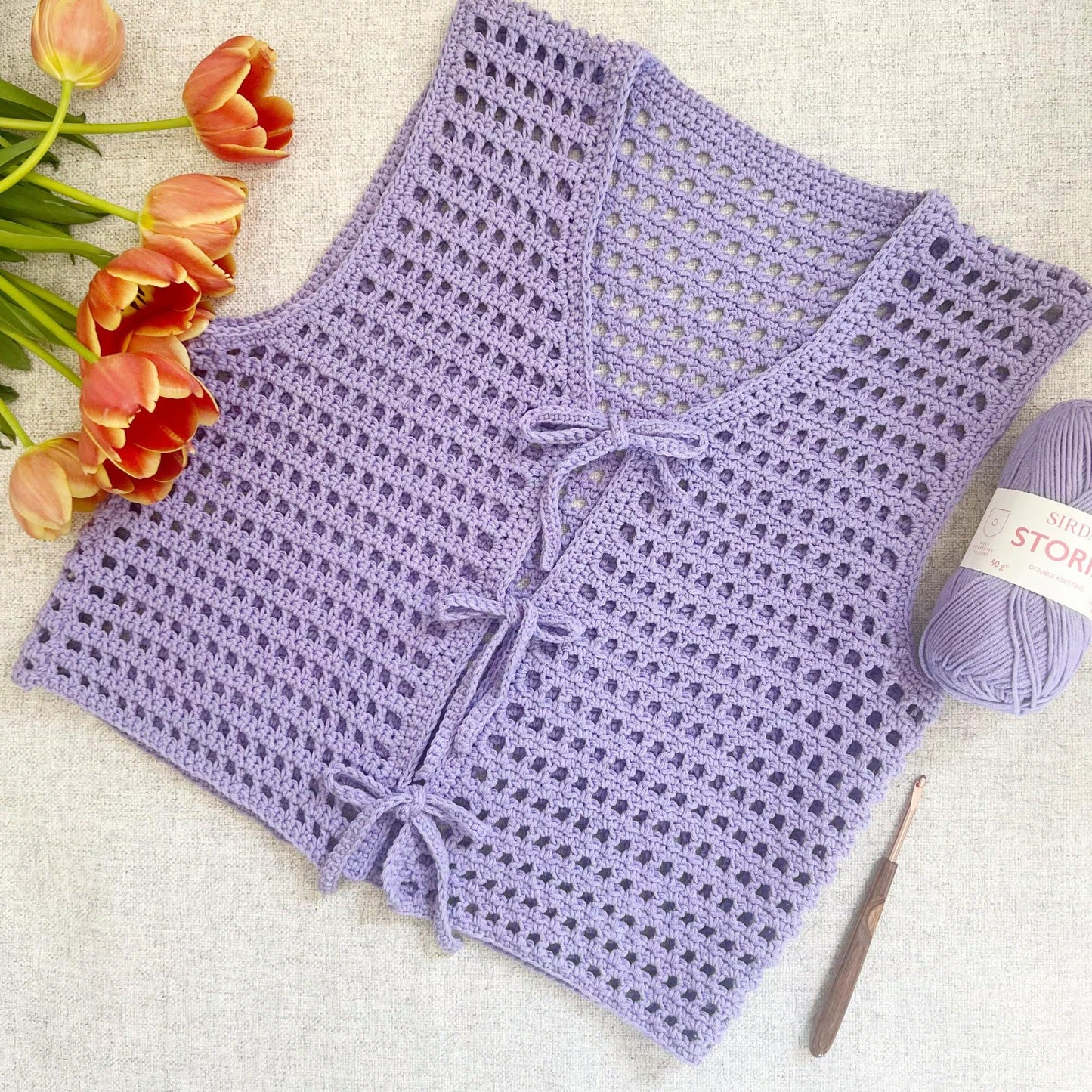 Knotted Summer Blouse Crochet Pattern