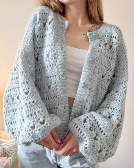 Chic Lace Cardigan Crochet Pattern