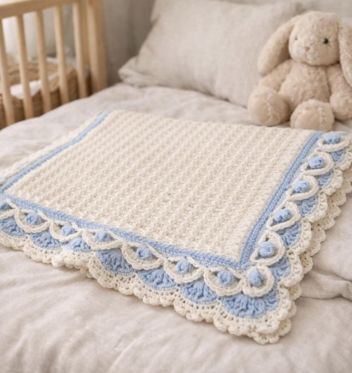 Classic Bordered Blanket Crochet Pattern