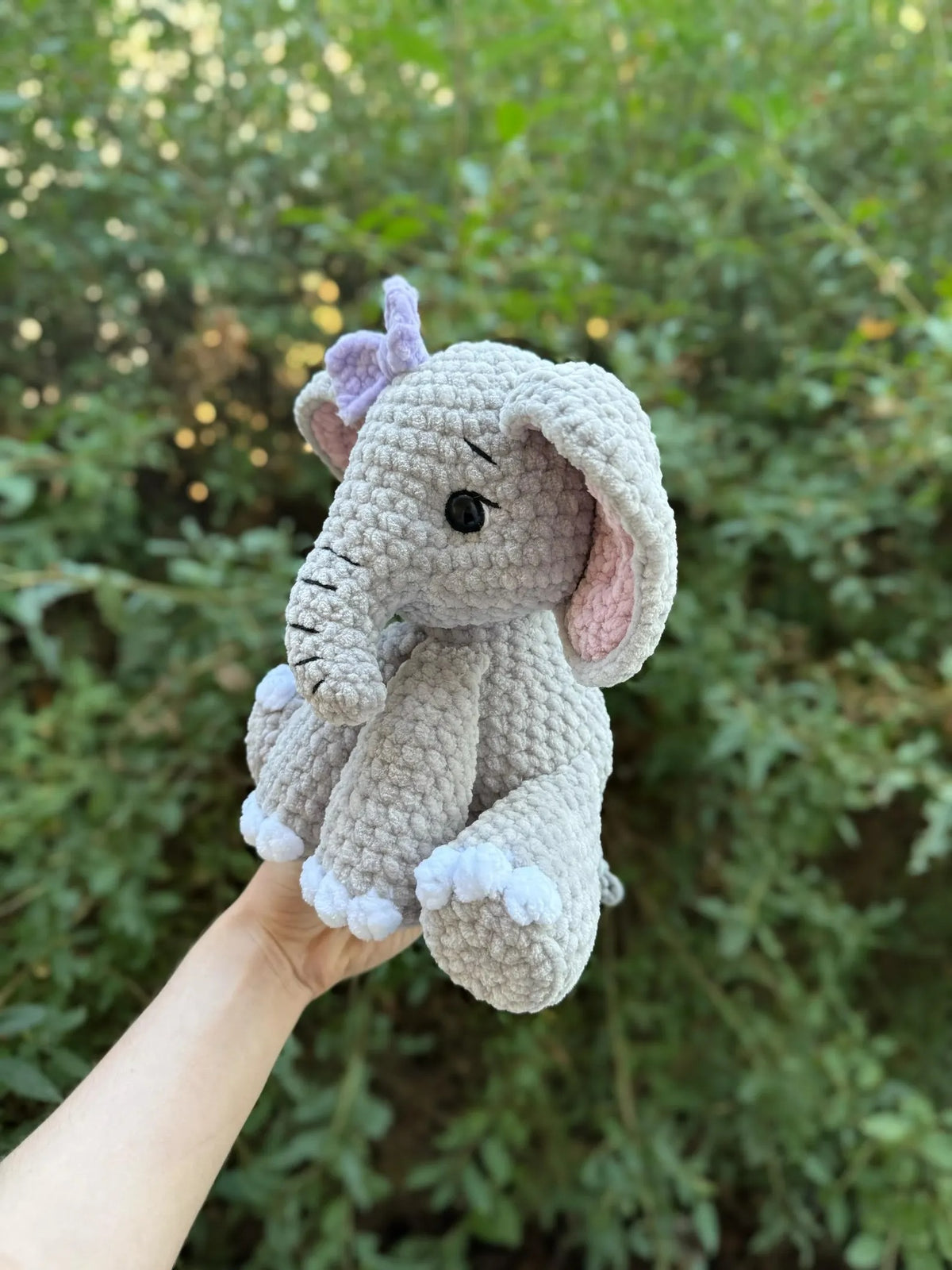 Gentle Safari Elephant Amigurumi Crochet Pattern