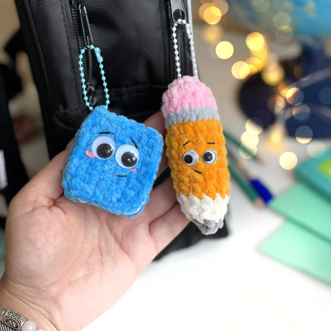 Classroom Essentials Keyring Crochet Pattern