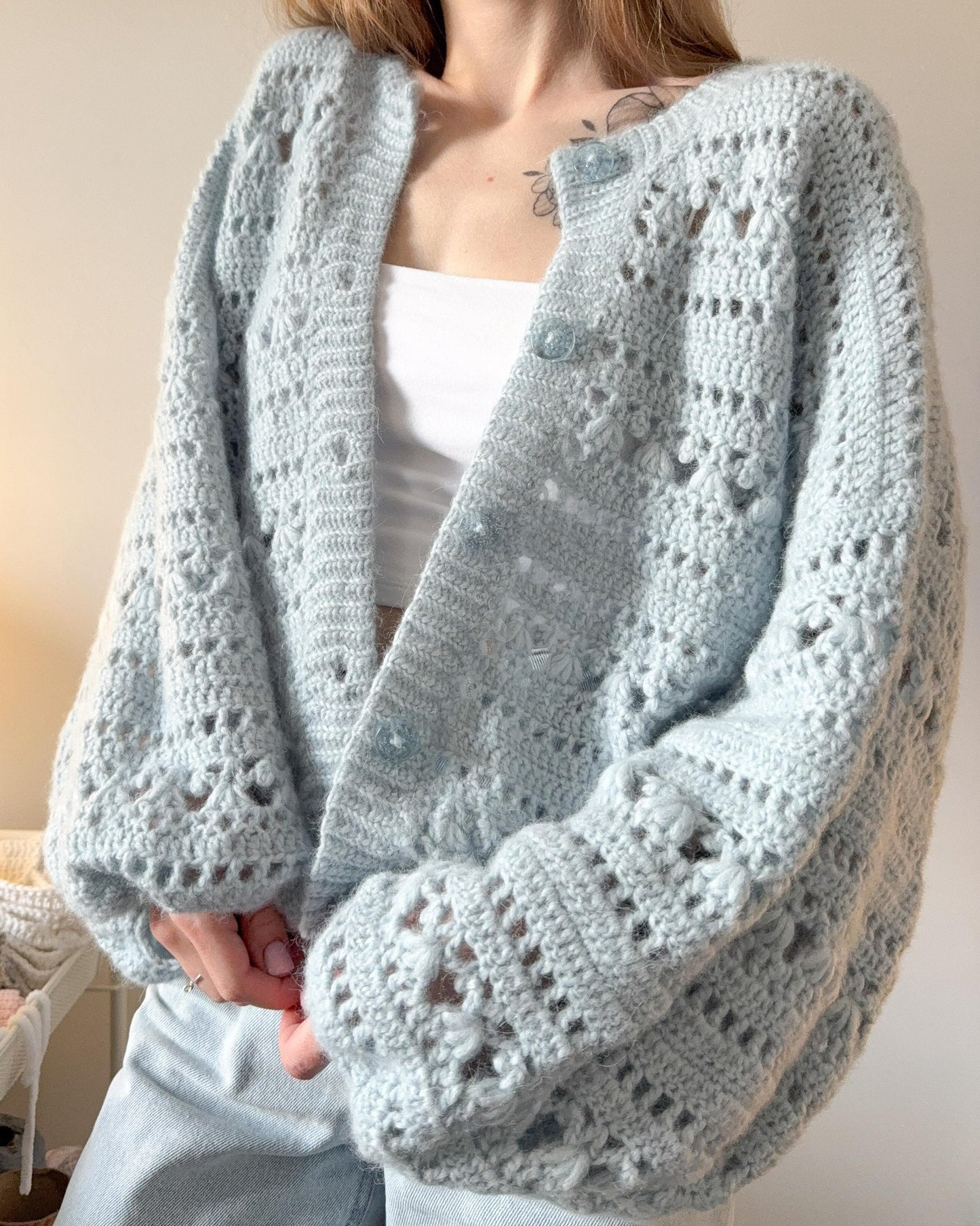 Chic Lace Cardigan Crochet Pattern