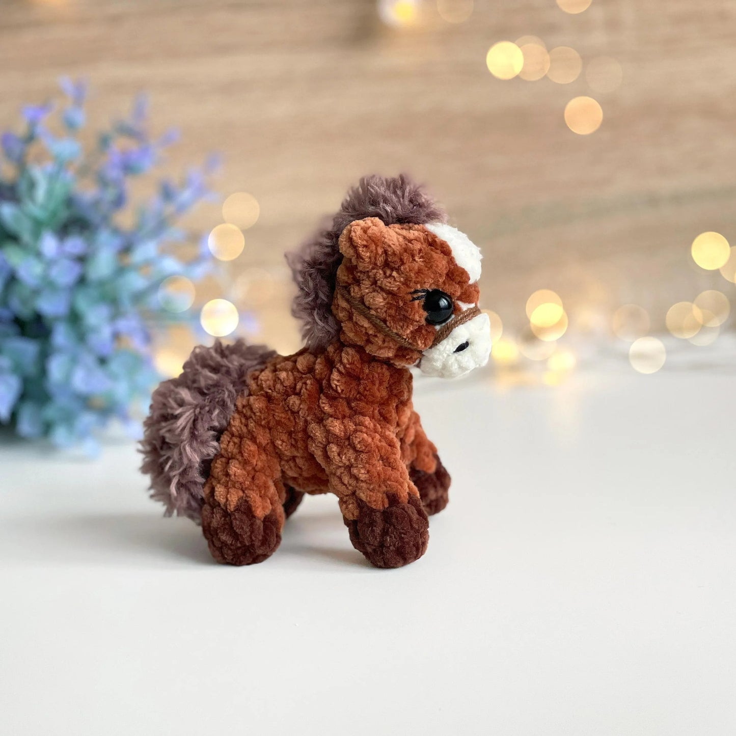 Tiny Prairie Pony Amigurumi Crochet Pattern