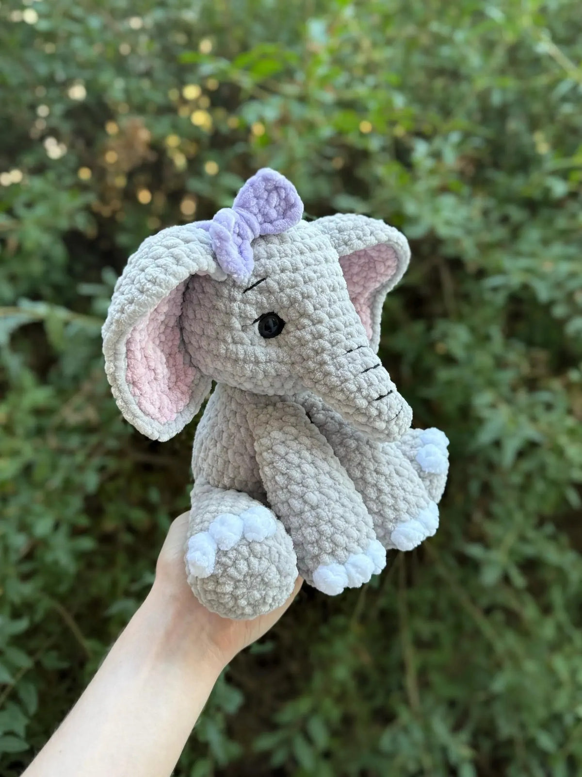 Gentle Safari Elephant Amigurumi Crochet Pattern