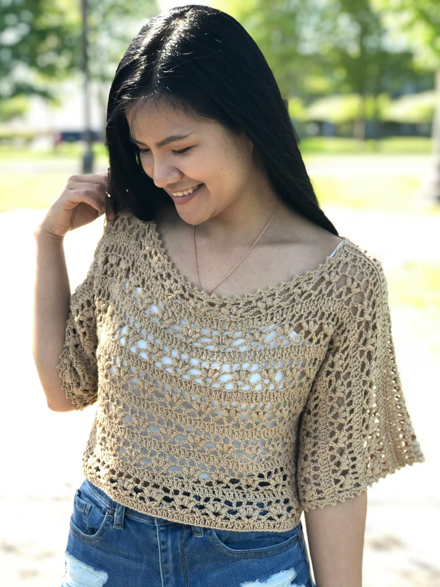 Lightweight Coastal Layer Cardigan Crochet Pattern