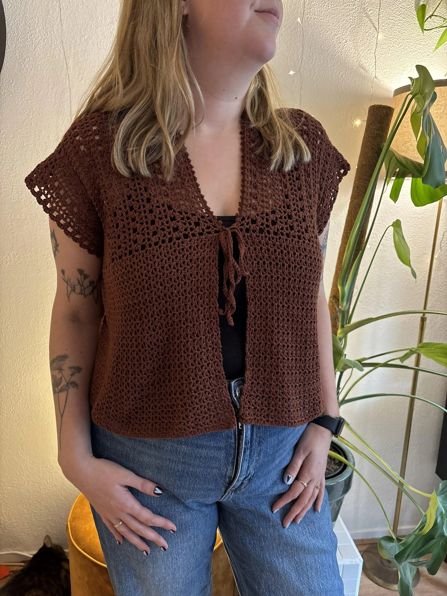 Short Sleeve Summer Cardigan Crochet Pattern