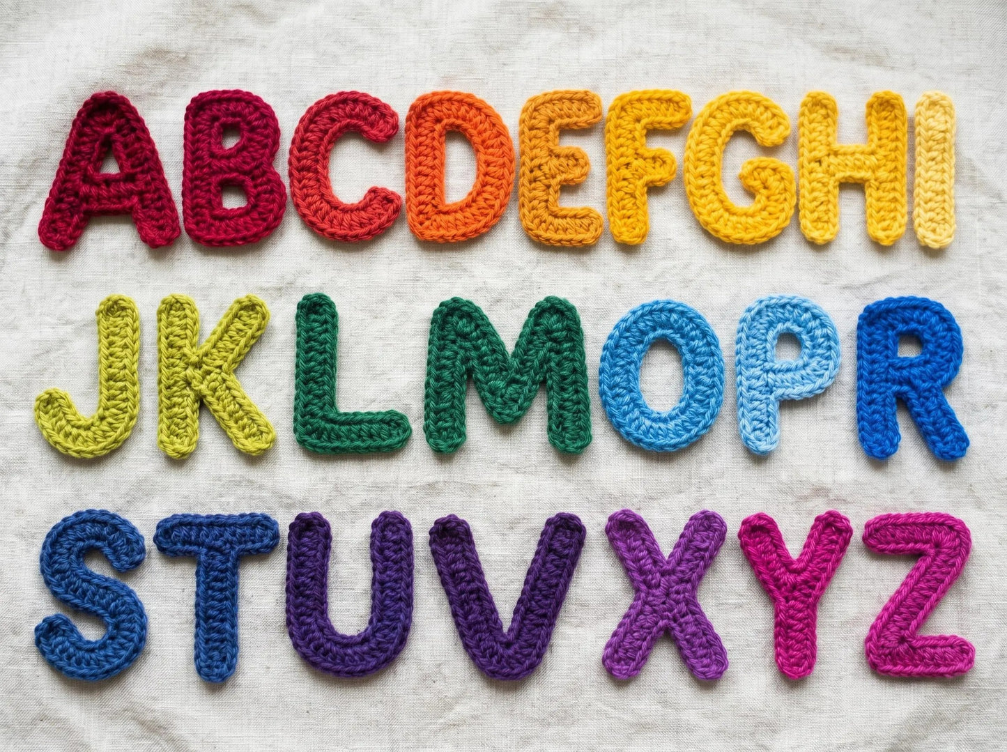 Easy Letter Shapes Crochet Pattern