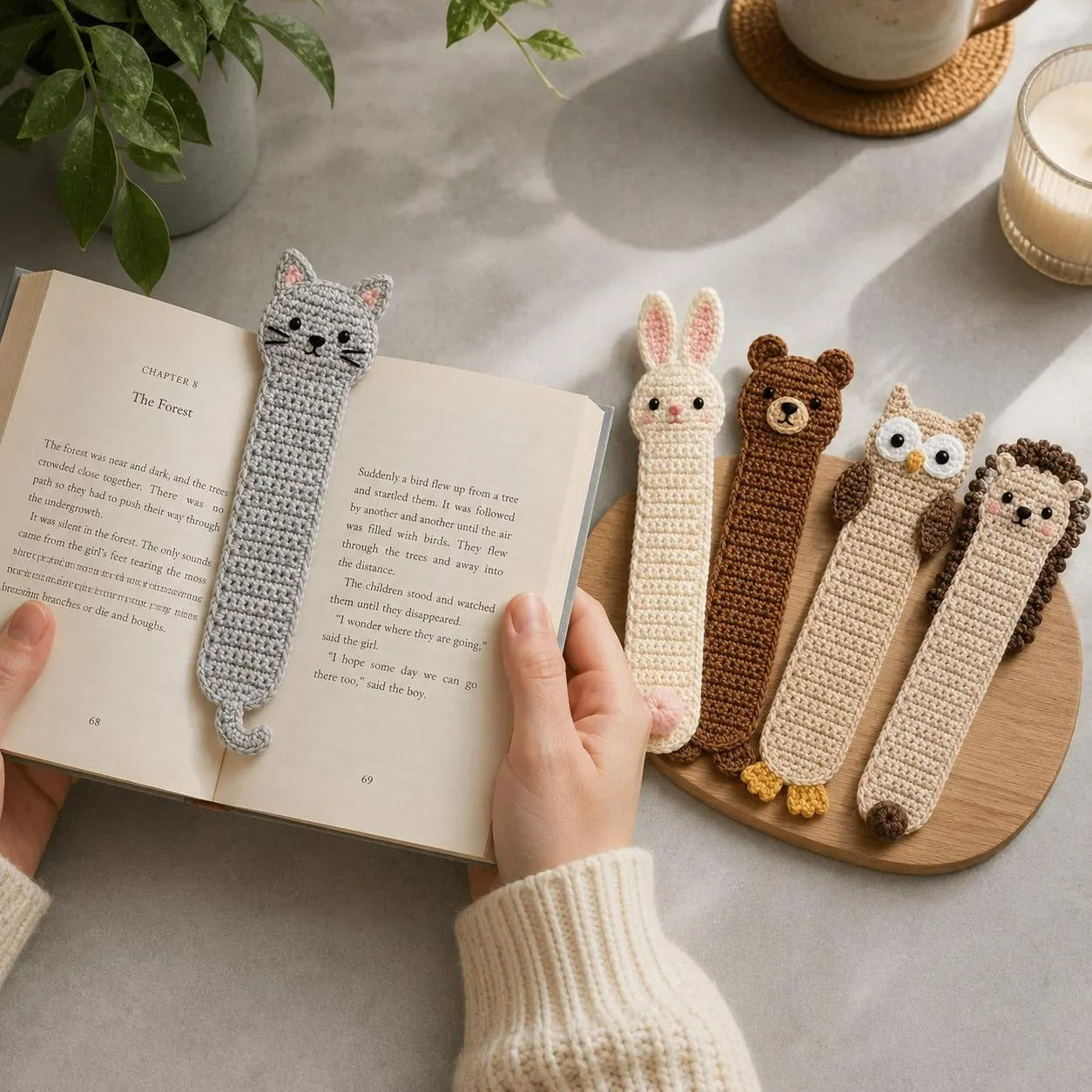 Forest Friends Page Marker Crochet Pattern