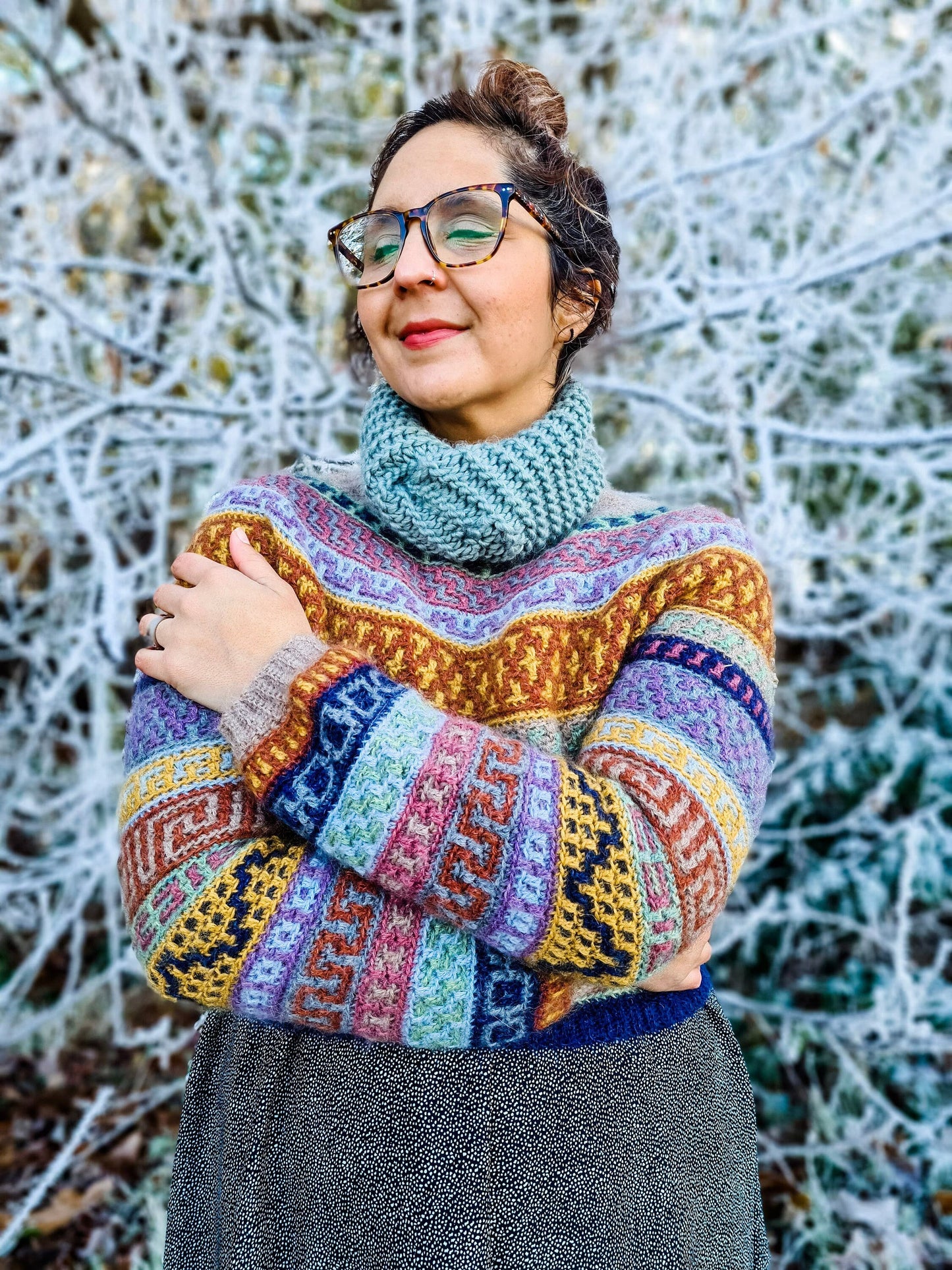 Geometric Echo Wearable Crochet Pattern