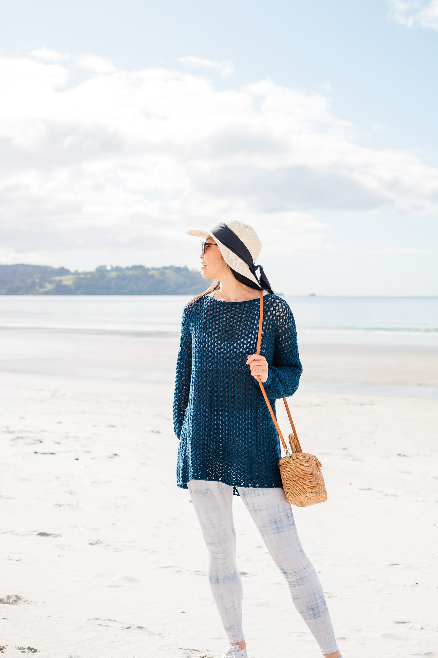 Breezy Coastal Openwork Pullover Crochet Pattern