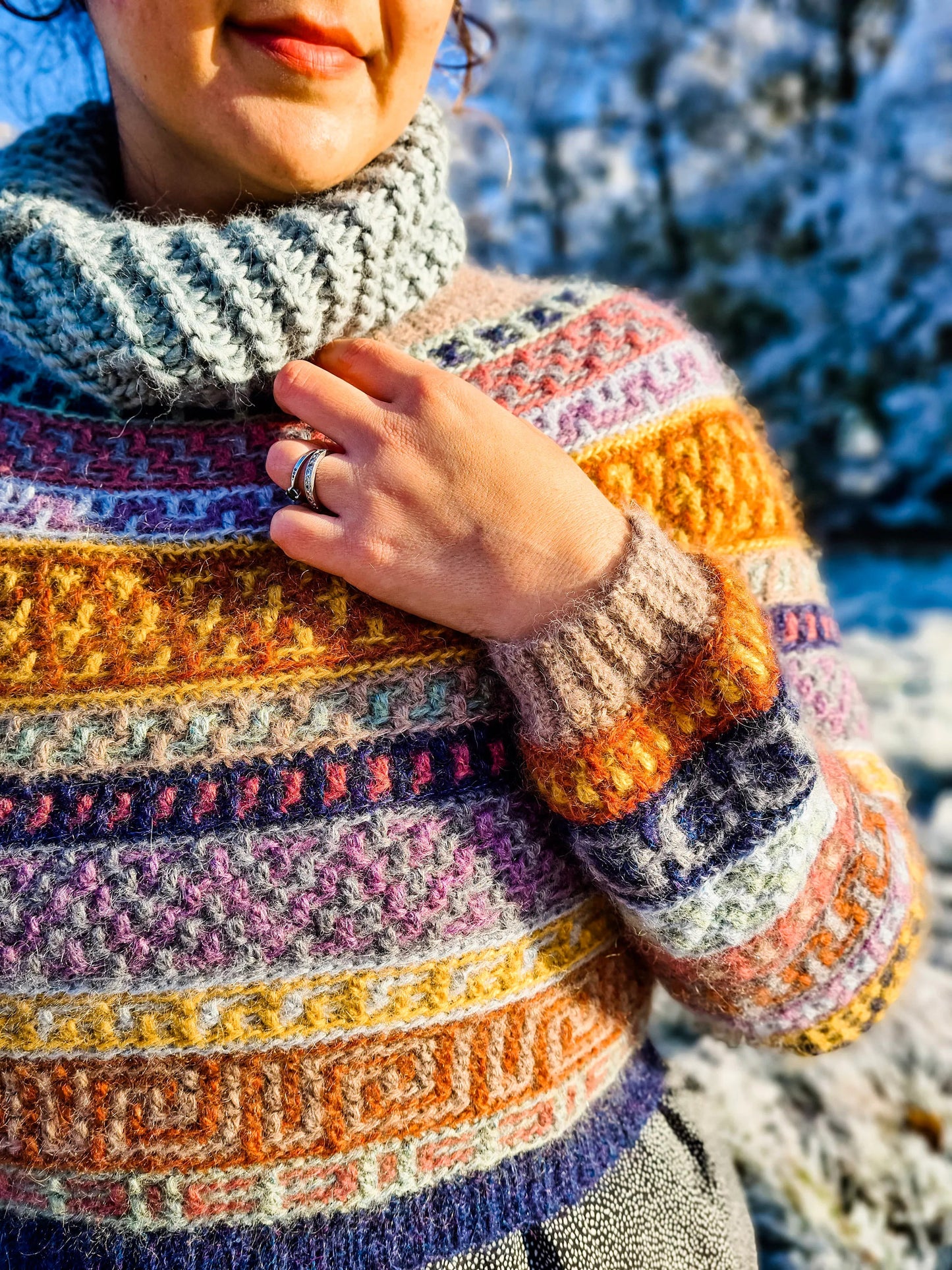 Geometric Echo Wearable Crochet Pattern