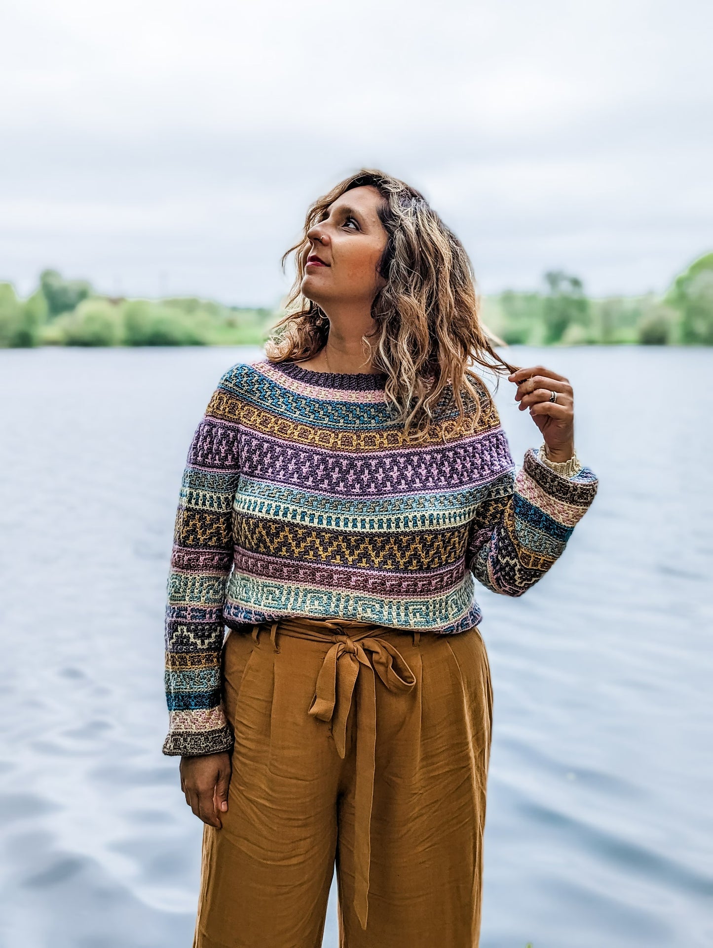 Geometric Echo Wearable Crochet Pattern