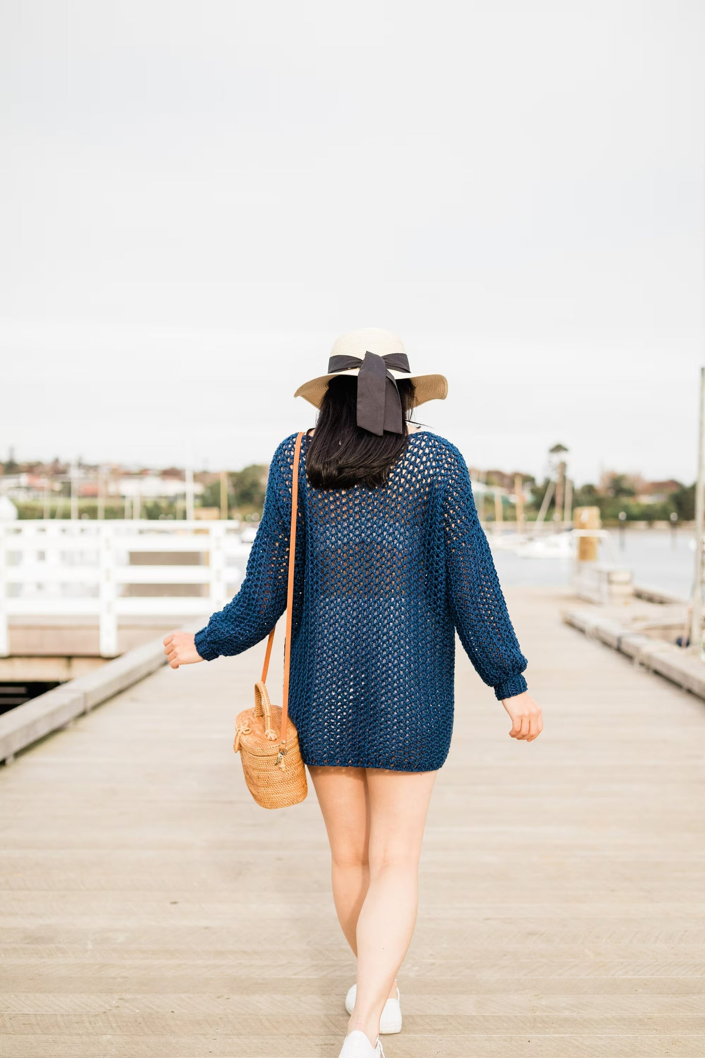 Breezy Coastal Openwork Pullover Crochet Pattern