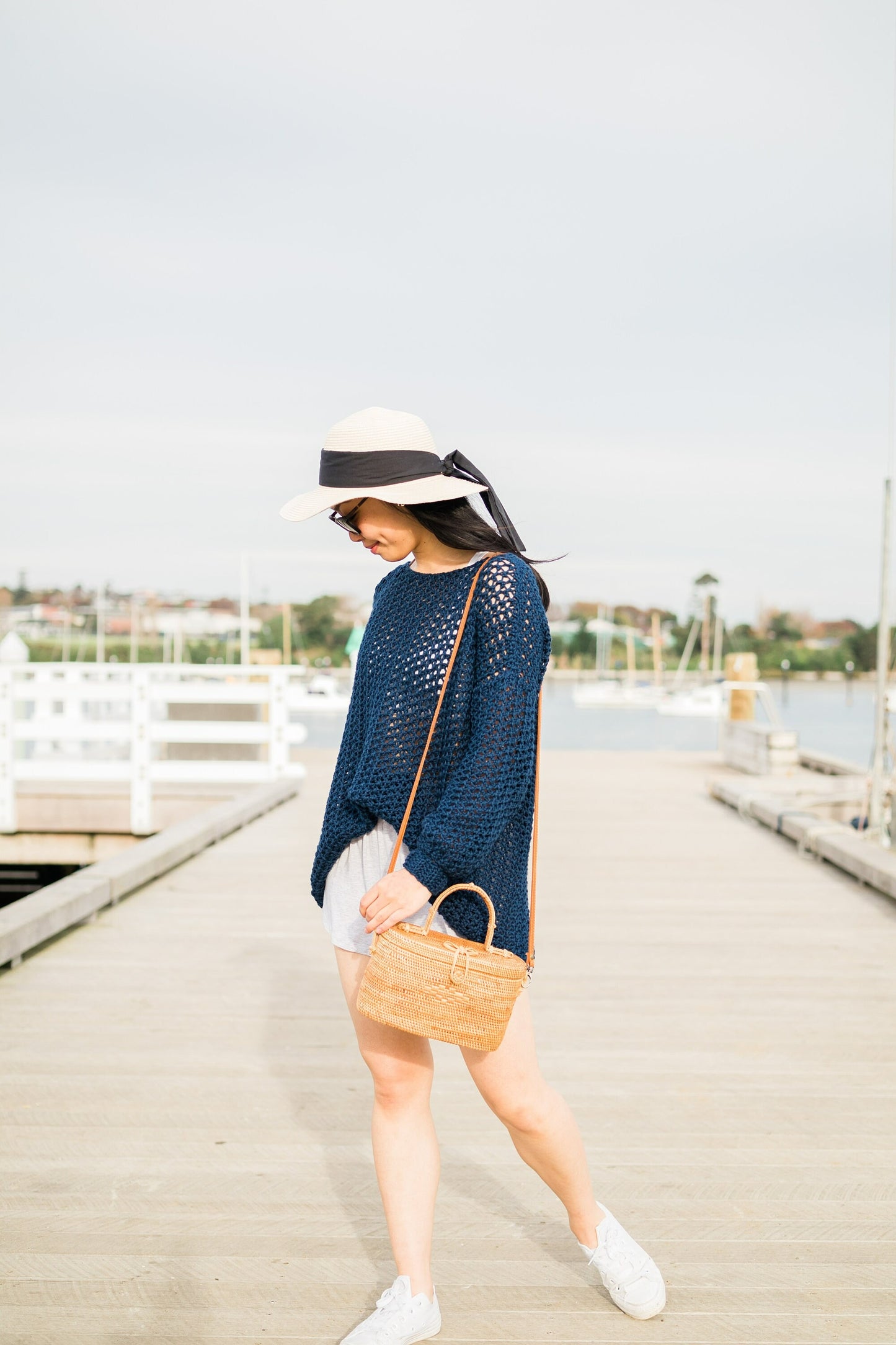 Breezy Coastal Openwork Pullover Crochet Pattern