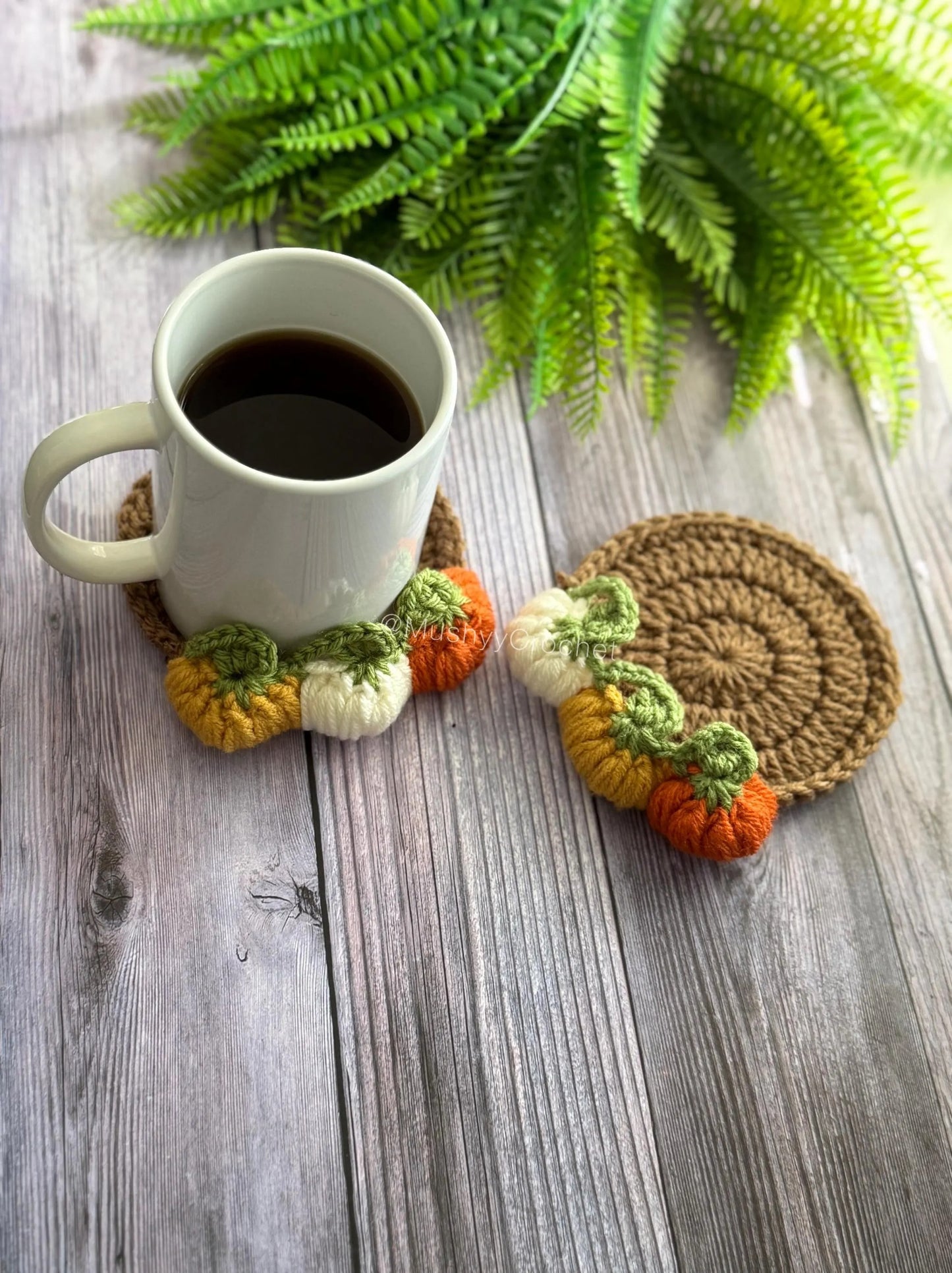 Textured Harvest Table Coaster Crochet Pattern