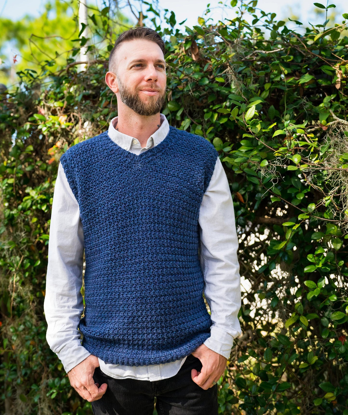 Modern Deep Neck Sleeveless Layer Crochet Pattern