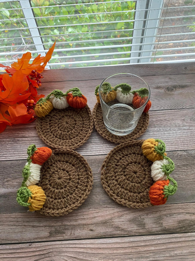 Textured Harvest Table Coaster Crochet Pattern