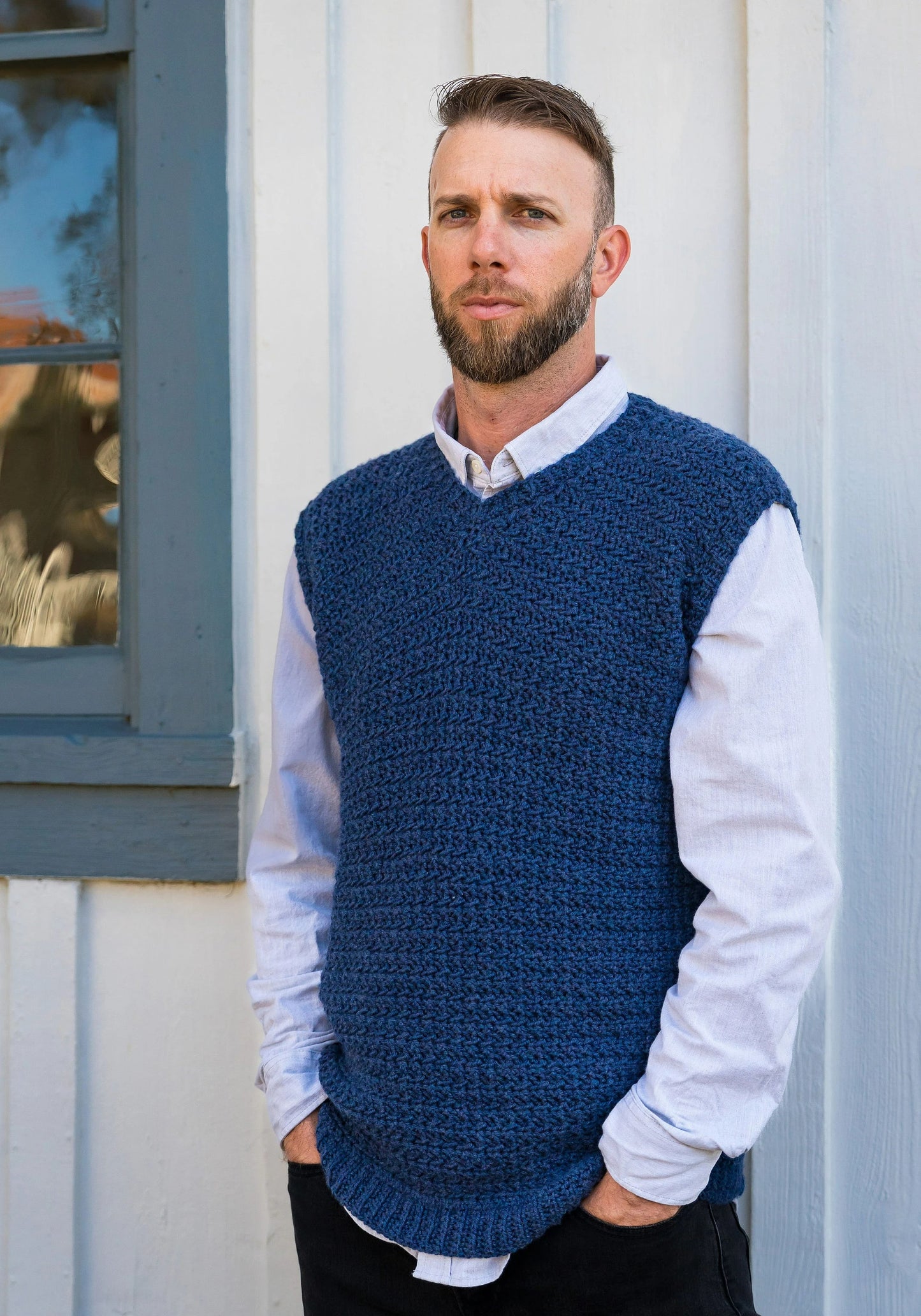 Modern Deep Neck Sleeveless Layer Crochet Pattern